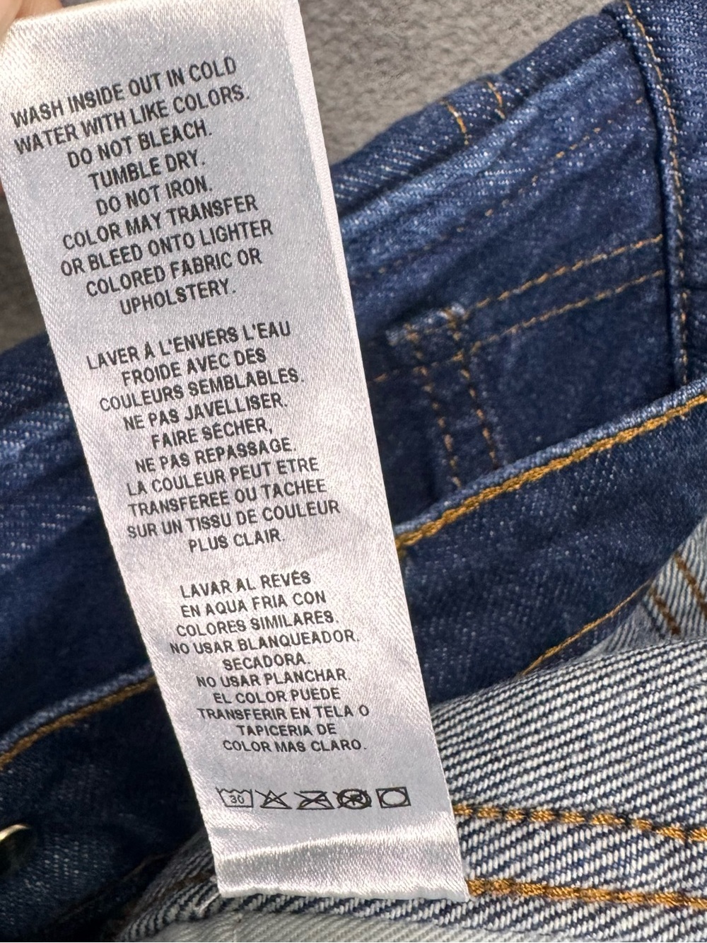 FRAME Le Italien Wide Leg Jeans in Color Rinse Wash, High Rise Dark Denim, 26 - Picture 12 of 16